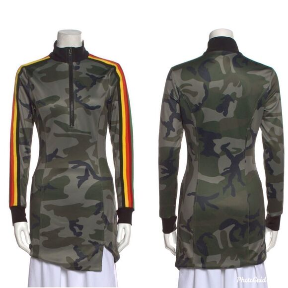 Pam & Gela Camo Track Dress Small - Picture 1 of 5